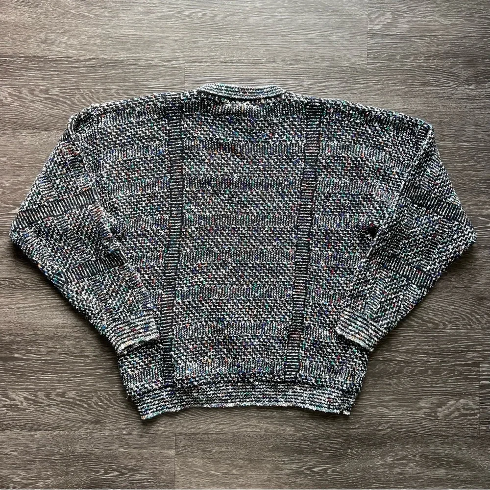 VTG Concrete Mix Confetti Knit Eclectic CrewneckCoogi Sweater